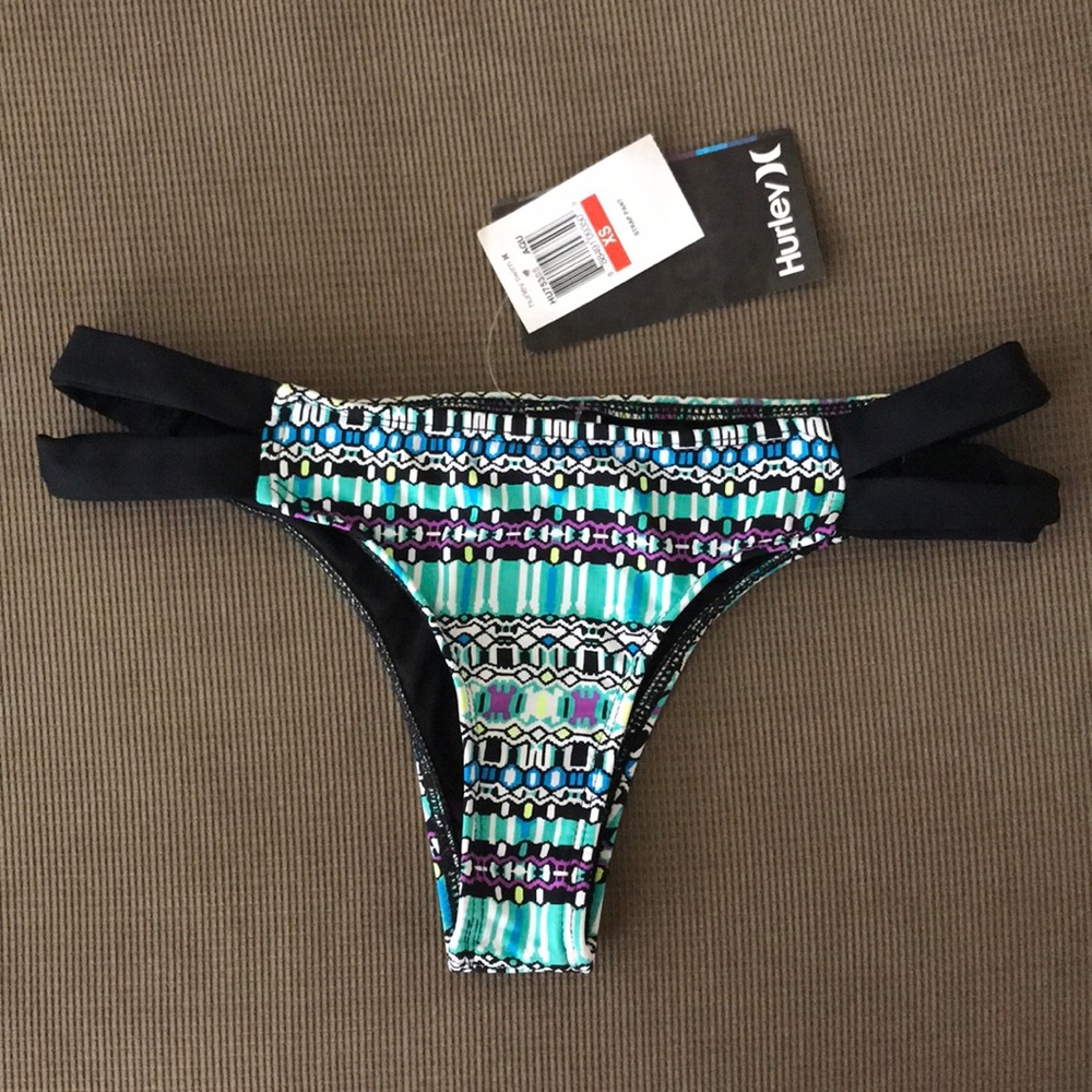 Women’s Bikini Bottoms XS Hurley Blue Black
